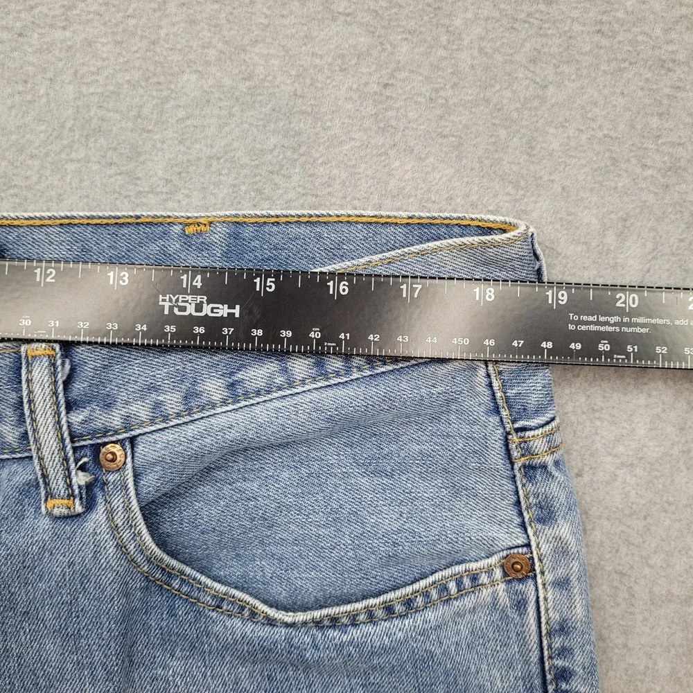 Levi 550 Relaxed Fit Jeans Mens 38x32 Light Wash Denim Y2K